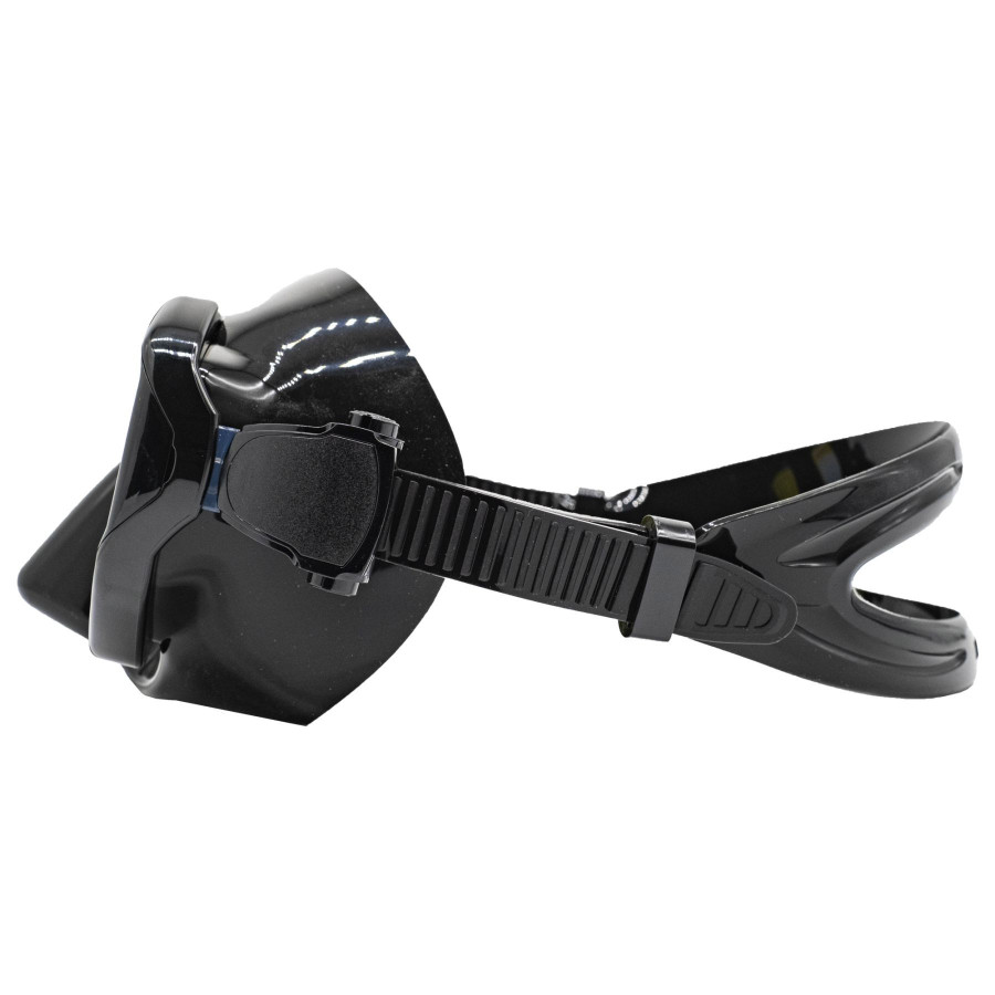 Máscara Marlin TRITON Negro con lente de espejo amarillo - Vista 5