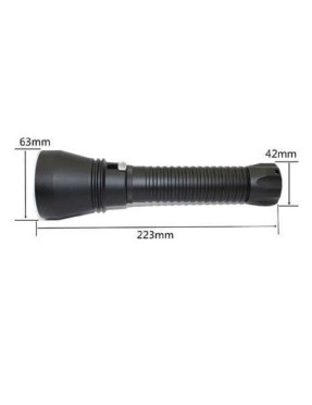 Linterna de Buceo PS-Dive FOCO LARGE 4200 LUMEN - Potencia y Fiabilidad - marlinsubnorte
