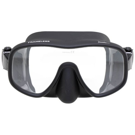 Máscara Marlin FRAMELESS MATTE Negro Buceo y Pesca Submarina