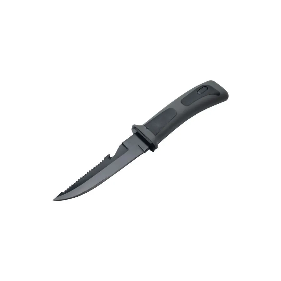 Cuchillo Marlin SEA 420SS hoja combinada con funda y correas