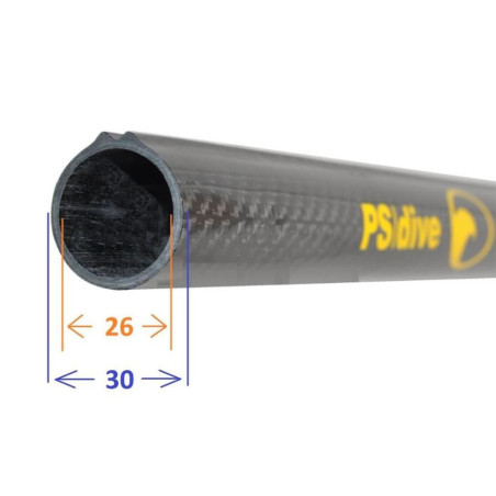 Tubo PS Dive Carbono 3K para fusiles de pesca submarina