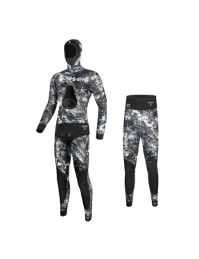 Traje PS Dive Ovata 5 mm microporoso mimético pesca submarina | Marlinsubnorte