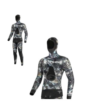 Chaqueta PS Dive Ovata 5 mm microporoso mimético pesca submarina | Marlinsubnorte