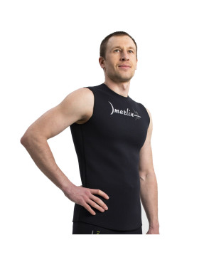 Chaleco neopreno Marlin Vest Nylon 2 mm Negro | Marlinsubnorte
