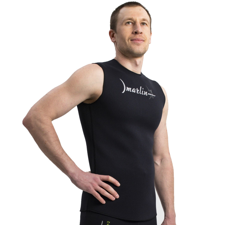 Chaleco neopreno Marlin Vest Nylon 2 mm Negro - Vista 3