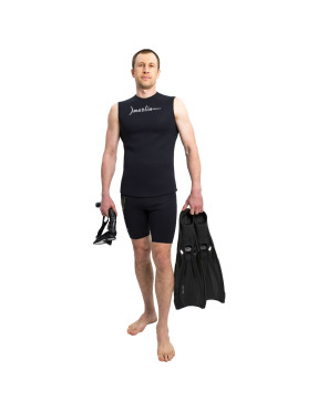 Chaleco neopreno Marlin Vest Nylon 2 mm Negro | Marlinsubnorte