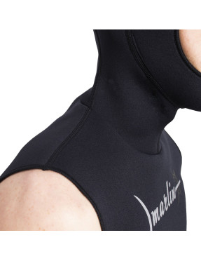 Chaleco con capucha Marlin HOODED VEST NYLON 2 mm Negro | Marlinsubnorte