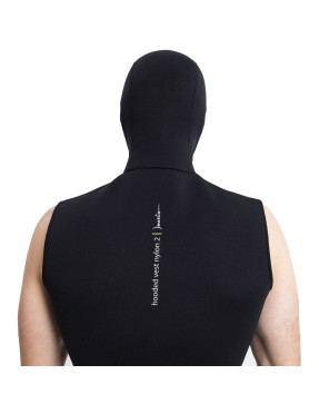 Chaleco con capucha Marlin HOODED VEST NYLON 2 mm Negro | Marlinsubnorte