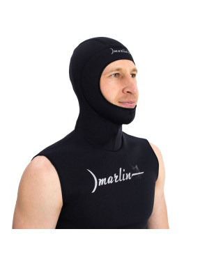 Chaleco con capucha Marlin HOODED VEST NYLON 2 mm Negro | Marlinsubnorte