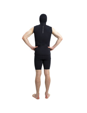 Chaleco con capucha Marlin HOODED VEST NYLON 2 mm Negro | Marlinsubnorte