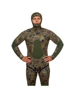 Traje neopreno Marlin Camoskin Pro 5 mm verde camuflaje | Marlinsubnorte