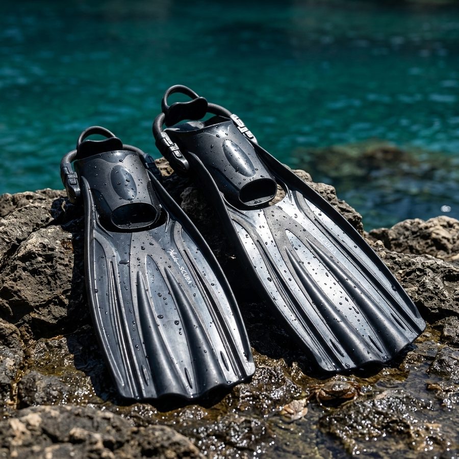 Aletas Marlin Scuba EBS – Profesionales de talón abierto para buceo