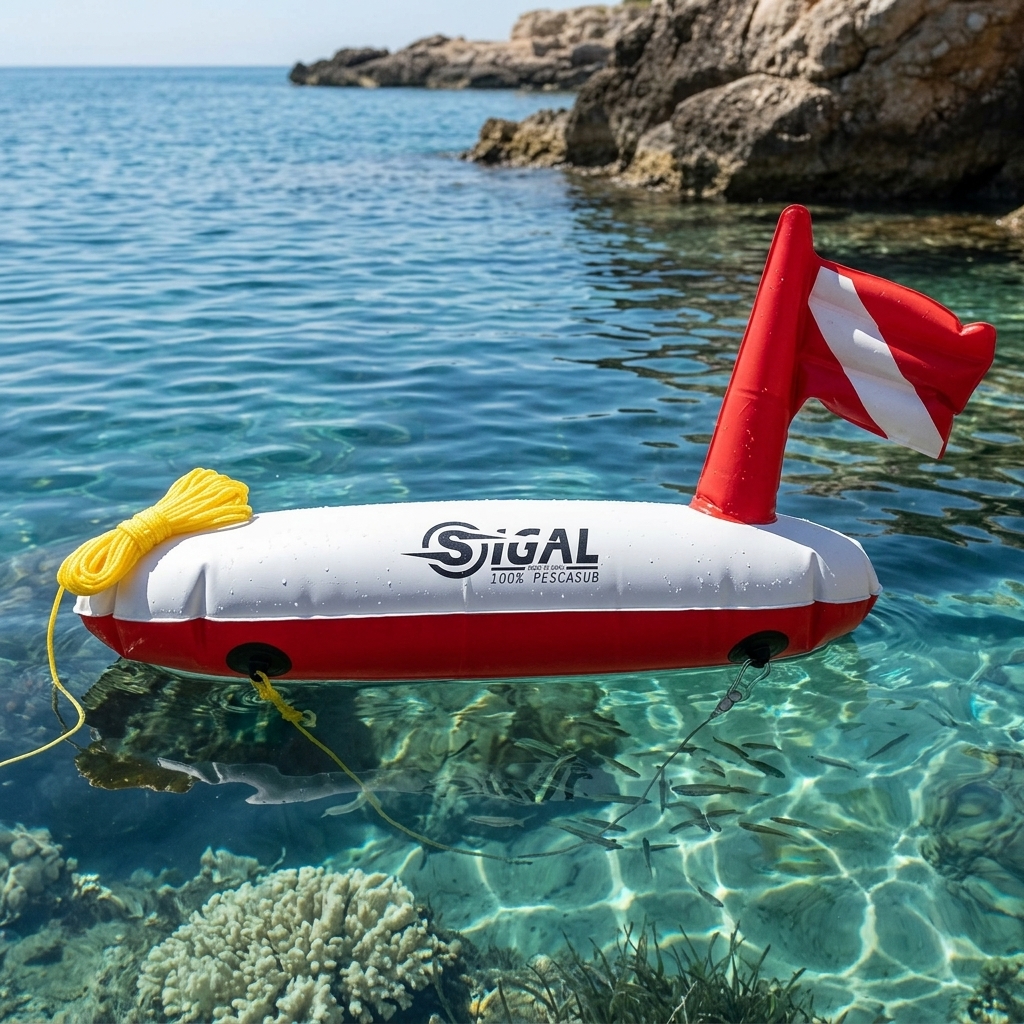 Boya torpedo Sigalsub rojo/blanco