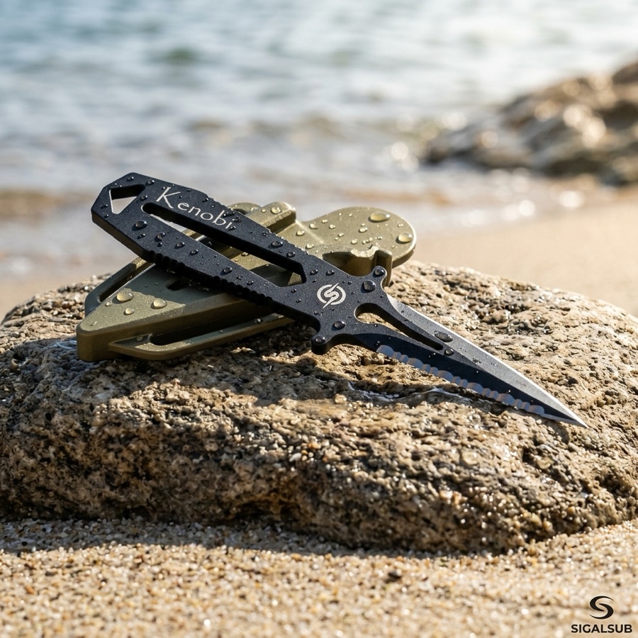 Cuchillo Sigalsub KENOBI verde