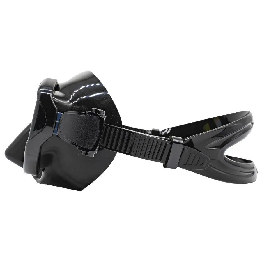 Máscara Marlin TRITON Negro con lente de espejo amarillo - Vista 5