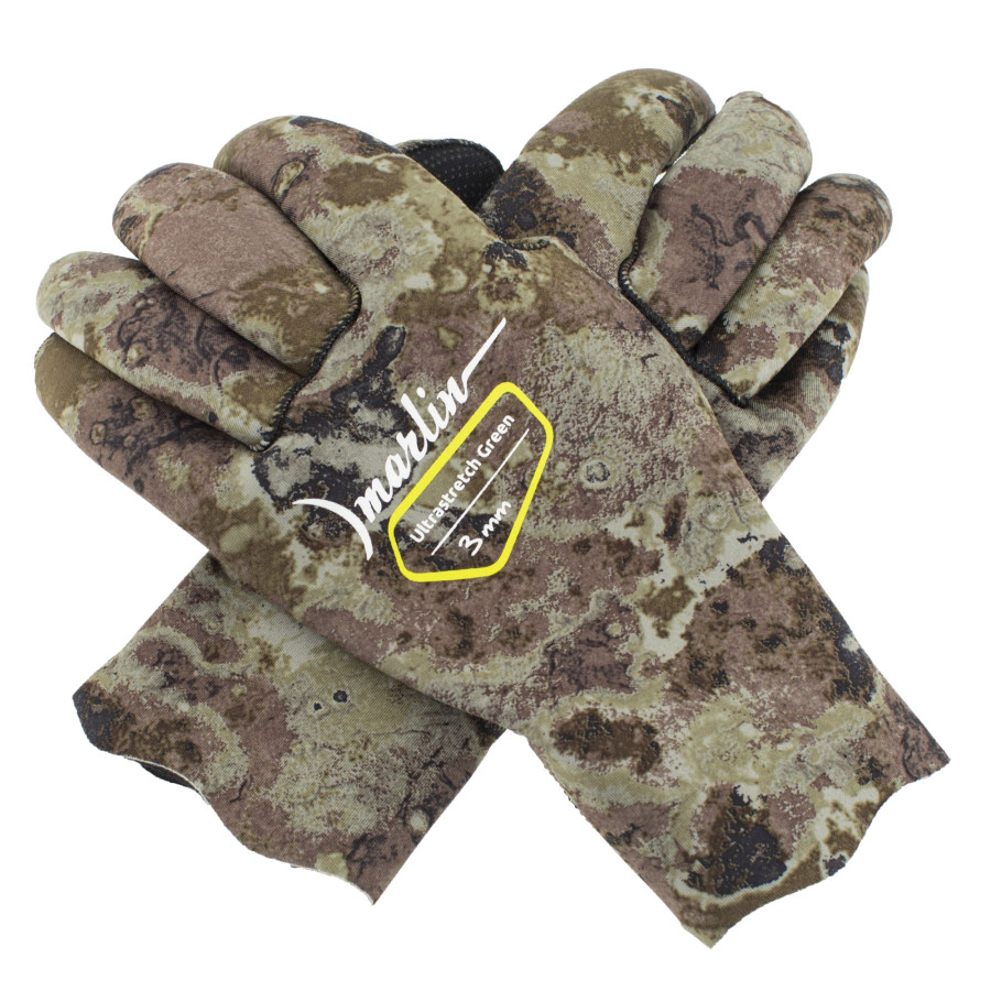 Guantes Marlin ULTRASTRETCH 3 mm Verde Camuflaje - Vista 4