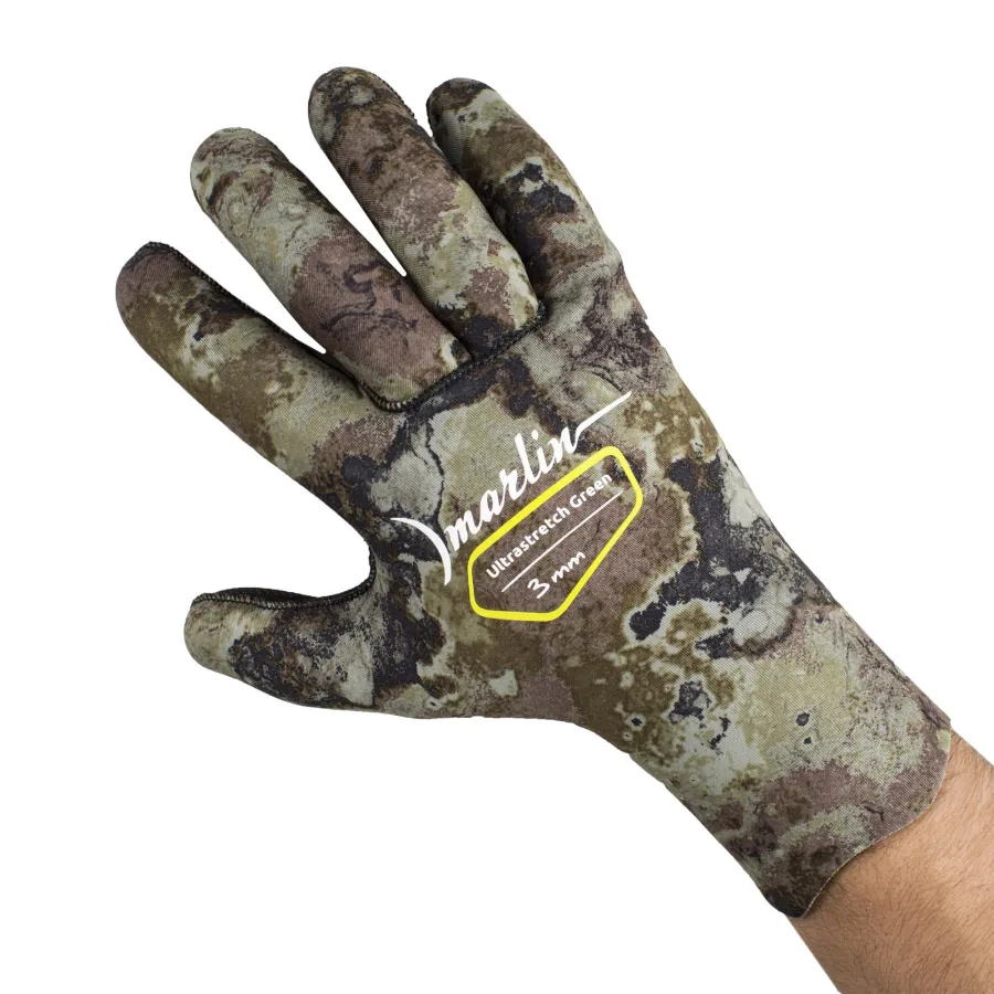 Guantes Marlin ULTRASTRETCH 3 mm Verde Camuflaje - Vista 5