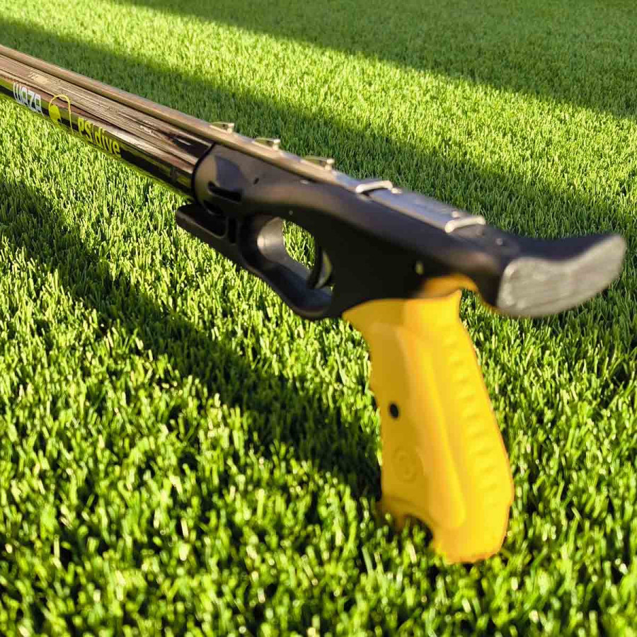 Fusil PS-Dive Waza Carbon con Guía integral cabezal abierto y doble goma - Vista 3