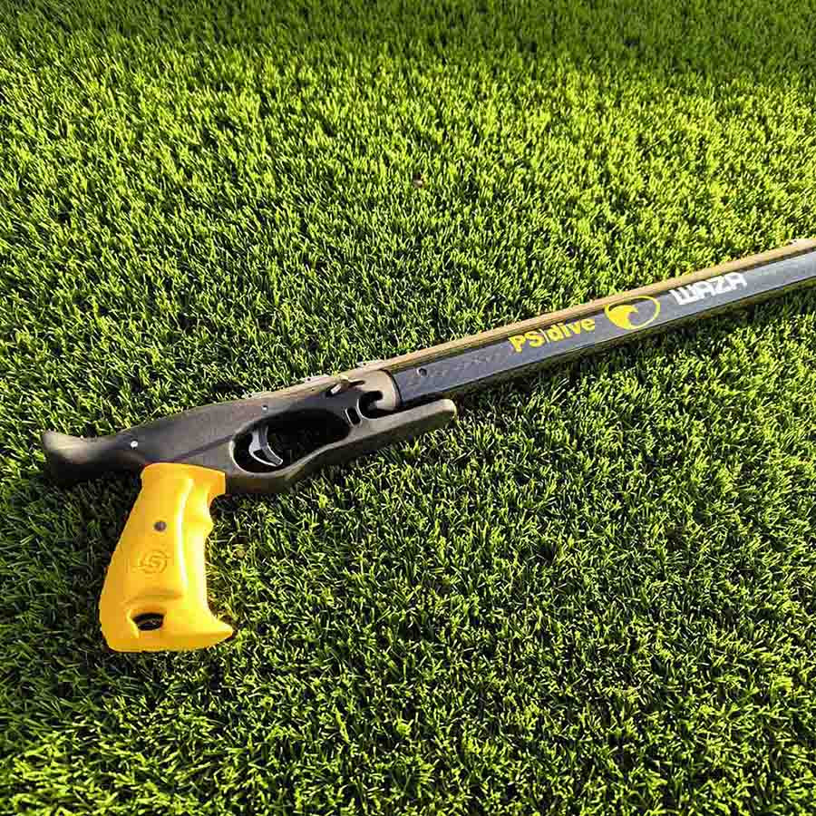 Fusil PS-Dive Waza Carbon con Guía integral cabezal abierto y doble goma - Vista 4