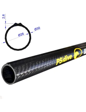 Tubo Carbono INSHORE BLACK PS-Dive | Marlinsubnorte