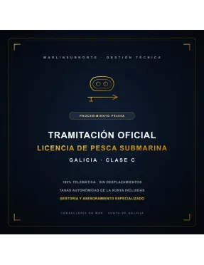 Tramitación Oficial Licencia de Pesca Submarina en Galicia | Marlinsubnorte