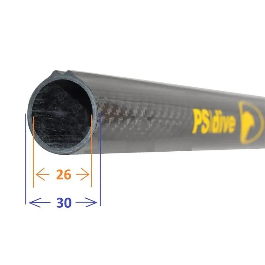 Tubo Carbono WAZA con Guía Integral PS-Dive
