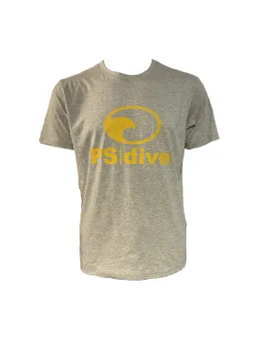 Camiseta Algodón 100% PS-Dive Gris | Marlinsubnorte