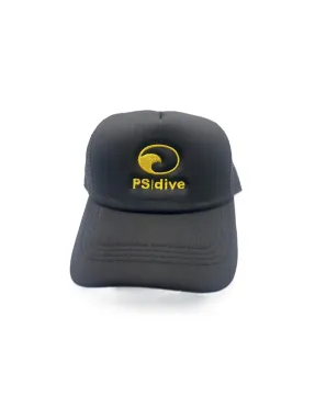 Gorra Visera PS-Dive Negra | Marlinsubnorte