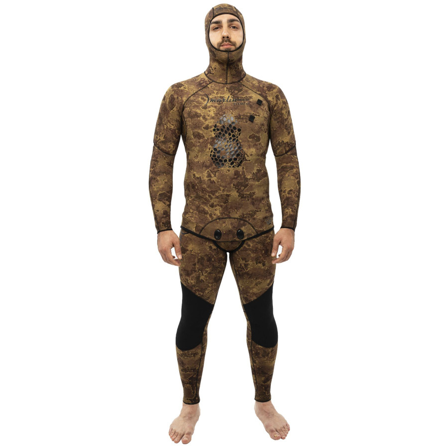Traje de neopreno Marlin ELEMENT OLIVA para pesca submarina - Vista 2