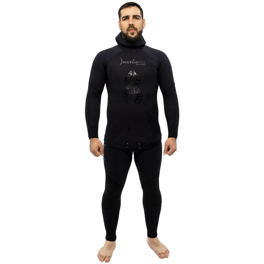 Traje de neopreno Marlin ELEMENT negro 5 mm para pesca submarina - Vista 3