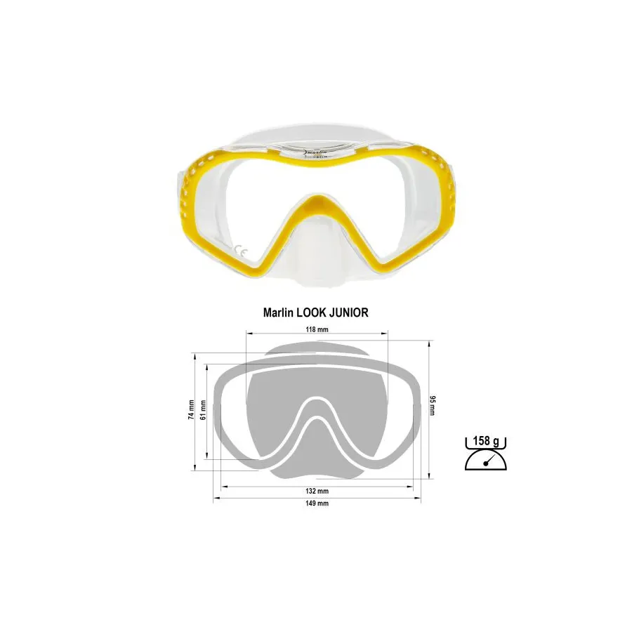 Máscara Marlin Look Junior Snorkel para niños - Vista 9