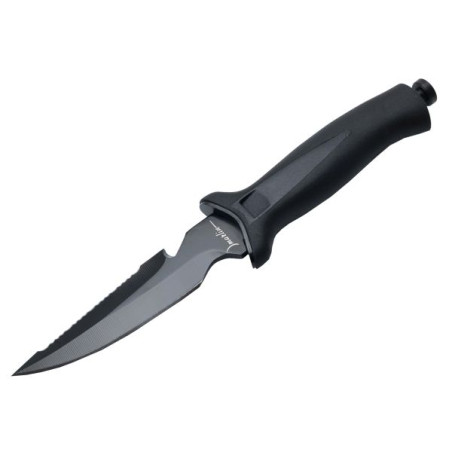 Cuchillo Marlin MAKO 420SS con hoja combinada y gancho corta líneas