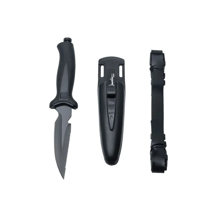 Cuchillo Marlin MAKO 420SS con hoja combinada y gancho corta líneas - Vista 4