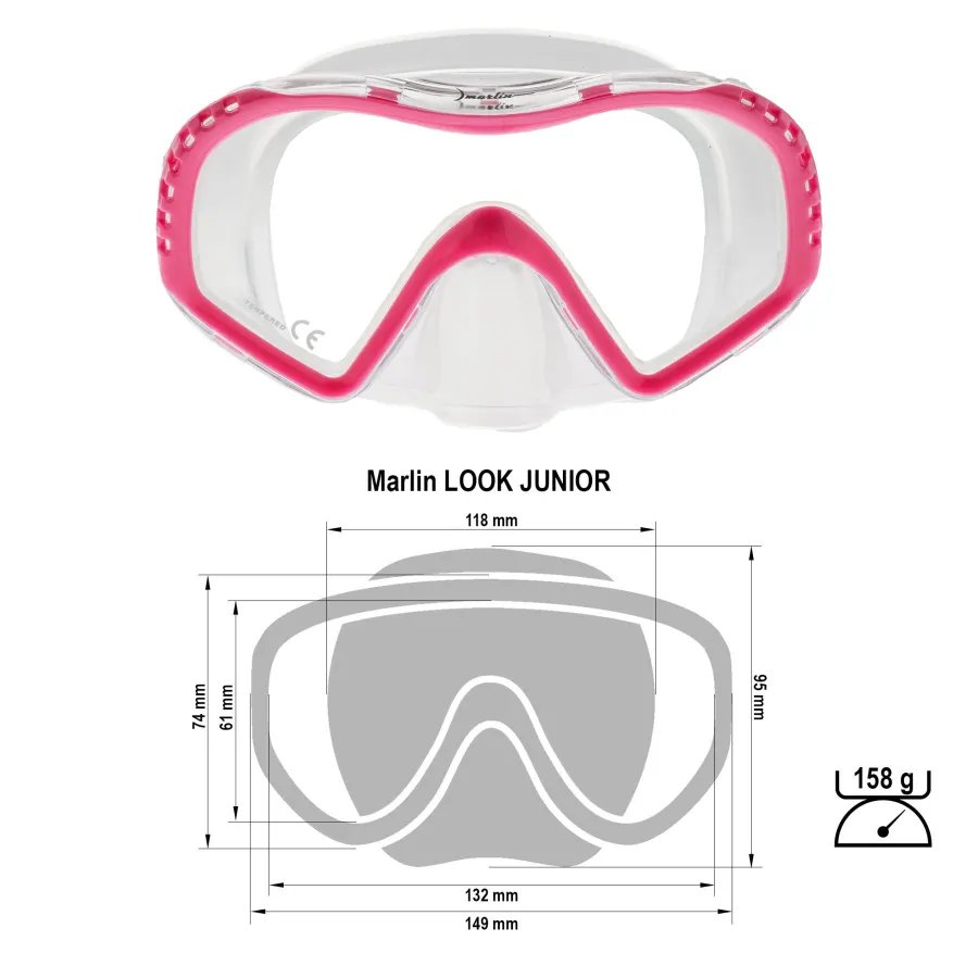 Máscara Marlin Look Junior Snorkel para niños - Vista 13