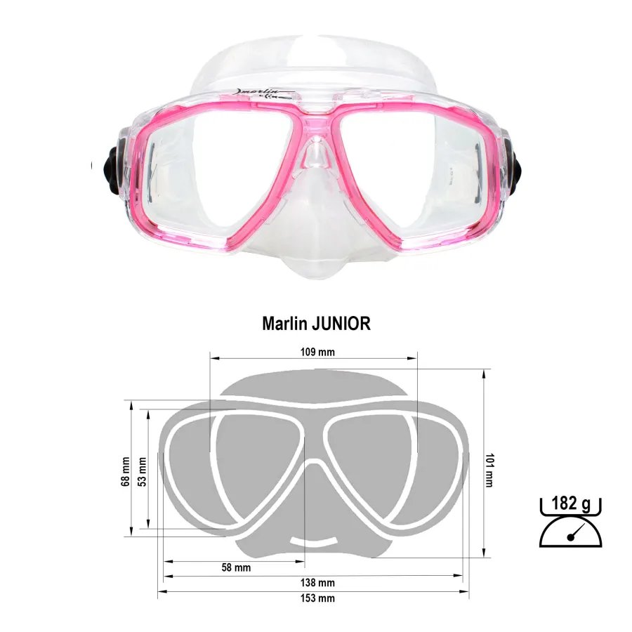 Máscara Marlin Junior Infantil (6 a 12 años) para Snorkel y Buceo - Vista 9
