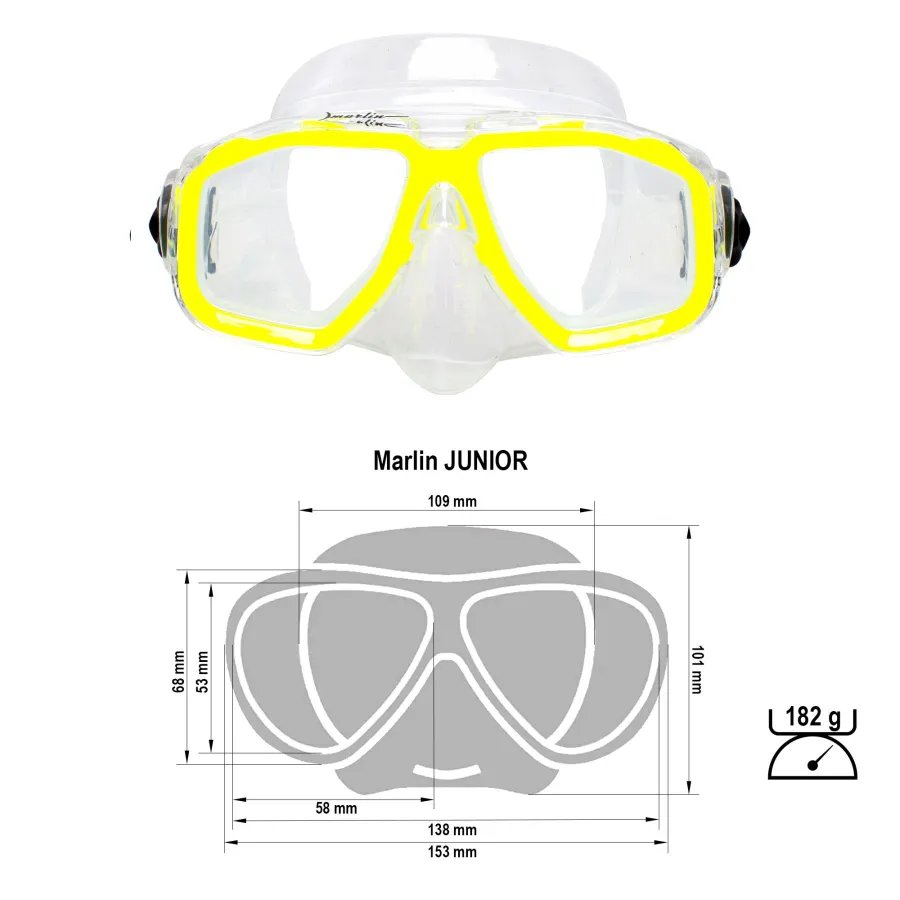 Máscara Marlin Junior Infantil (6 a 12 años) para Snorkel y Buceo - Vista 13