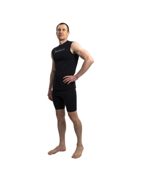 Chaleco neopreno Marlin Vest Nylon 2 mm Negro | Marlinsubnorte