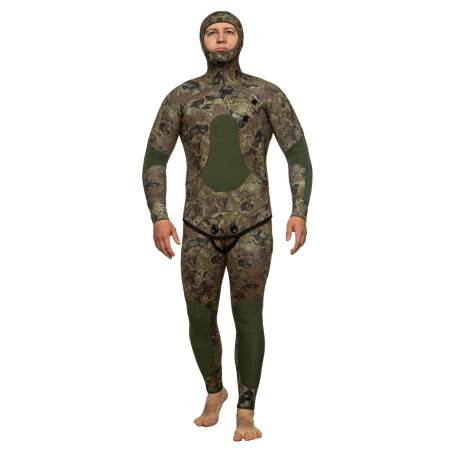 Traje neopreno Marlin Camoskin Pro 5 mm verde camuflaje | Marlinsubnorte