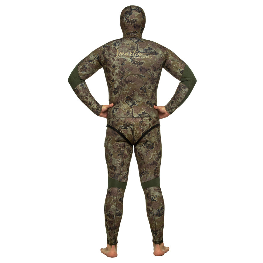 Traje neopreno Marlin Camoskin Pro 5 mm verde camuflaje - Vista 5