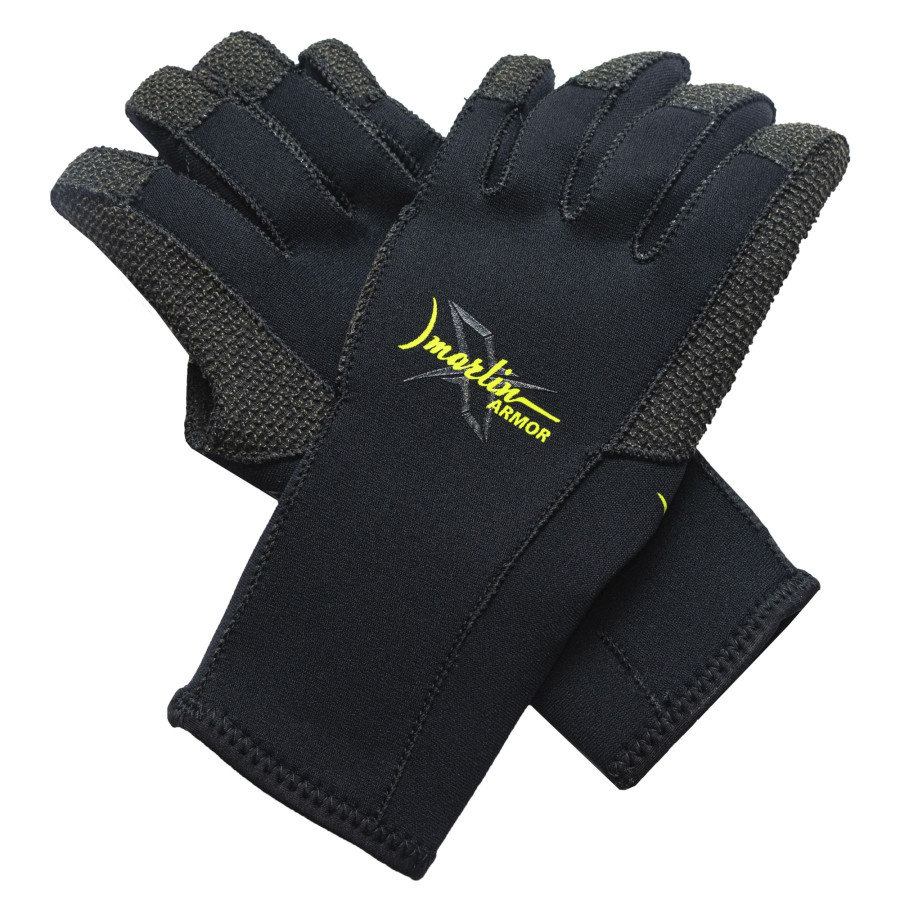 Guantes neopreno Kevlar Marlin ARMOR 3 mm negro - Vista 2