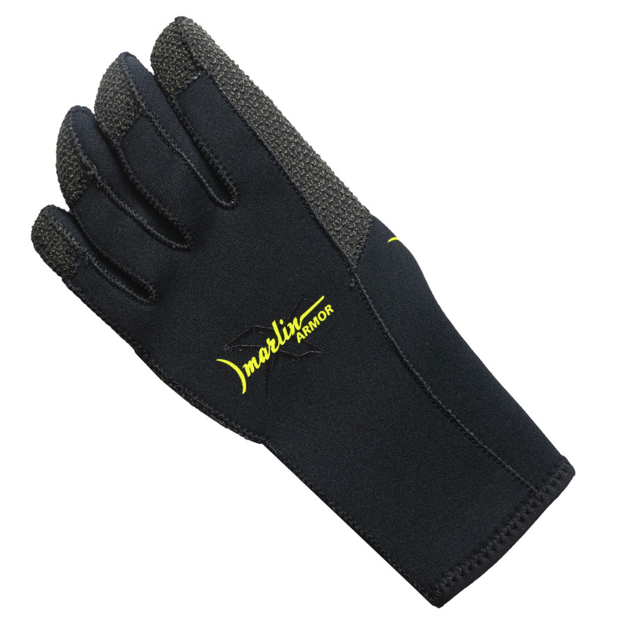 Guantes neopreno Kevlar Marlin ARMOR 3 mm negro - Vista 3